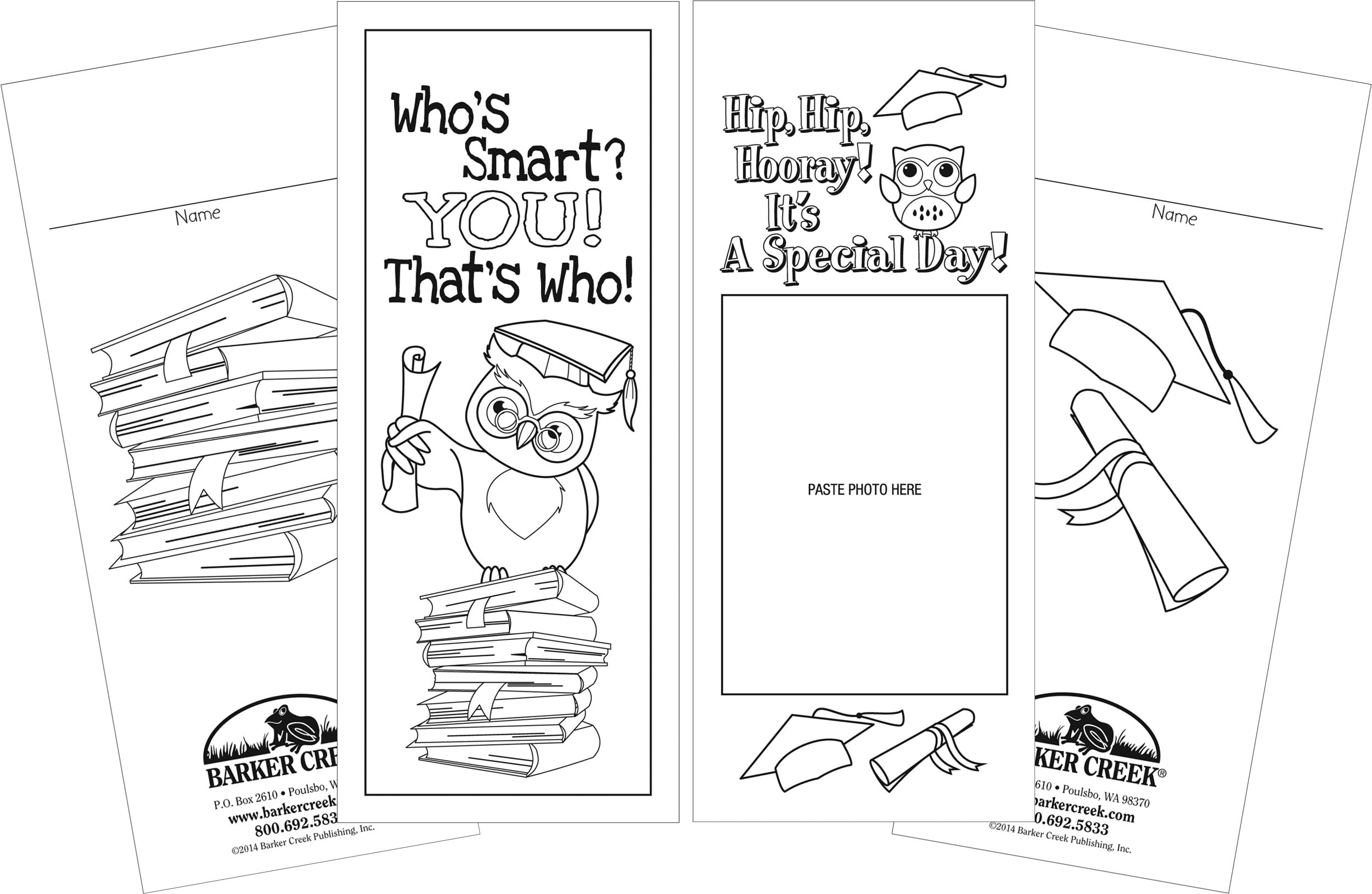 Barker Creek Color Me! Celebrate the Year Bookmarks, Assorted Colors, 240 Count, 8 designs