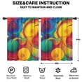 thumbnail image 2 of Blackout Kids Curtains,Colorful Circular Pattern Childrens Insulated Curtains Set Of 2,Bedroom Essentials,Toddler Room Decor 42"x54", 2 of 5