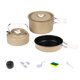 thumbnail image 1 of Juego de utensilios de cocina para acampar y hacer senderismo, kit de utensilios de cocina para picnic portátil para exteriores de aluminio, 1 of 8
