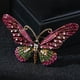 thumbnail image 3 of Qarigey Broche elegante para mujer, diamantes de imitación de cristal, pin esmaltado de Metal, mariposas exquisitas xz4648D Type2 NO2, 3 of 6