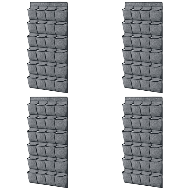 Organizador Zapatos Con 24 Bolsillos Y 4 Ganchos para Mujeres Hombres (borde)