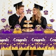 thumbnail image 4 of Black Gold Graduation Decorations Kit Backdrop, TINGXIN Graduation Decor Set, Banner, Honeycomb Centerpiece for Graduation Decor Set, Party Banner, Centerpiece Kit, Commencement Decoration, 4 of 9
