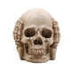 thumbnail image 5 of Estatua de cabeza de calavera brillante Matsuzay Decoración de fiesta de Halloween Blanca 2Conjunto, 5 of 6