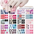 thumbnail image 1 of DANNEASY 20 hojas de pegatinas para uñas de los pies, pegatinas autoadhesivas para uñas de los pies, pegatinas para uñas de los pies, pegatinas para uñas de los pies, pegatinas para manicura con lima, 1 of 3