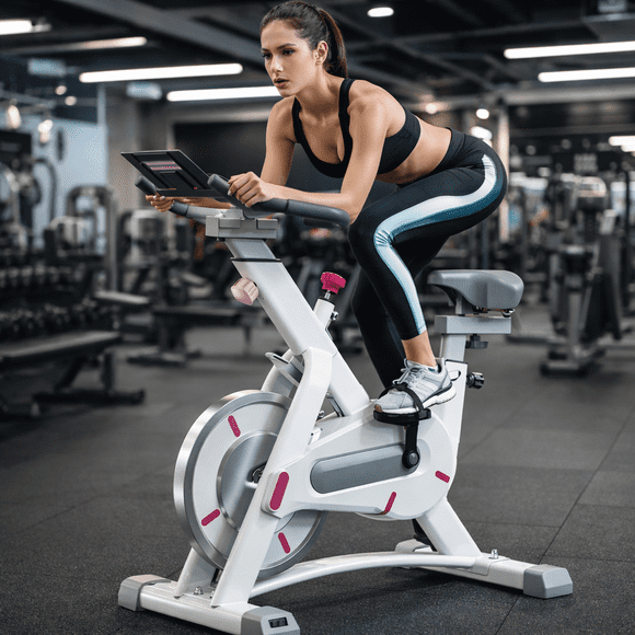 Bicicleta Fija Spinning Restsuko Profesional, Cinta Magnética 15kg y Soporte 200kg