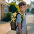 thumbnail image 2 of Pzuqiu Yellow Tractor Personalized Backpack for School Kids Boys Large Capacity Customized Schoolbags with Side Pockets Bookbags 17 Inches Custom Backpacks with Name Ages 8-12, 2 of 7