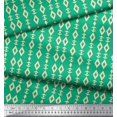 thumbnail image 2 of Soimoi Green Cotton Duck Fabric Artistic Geometric Fabric Prints By Yard 42 Inch Wide, 2 of 3