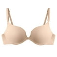 thumbnail image 1 of RKSTN Bras for Women Wireless Comfy Full Coverage Lightly Bras V-Neck Halter V Neck Front Open Solid Color Smoothing Everyday Bras, 1 of 3