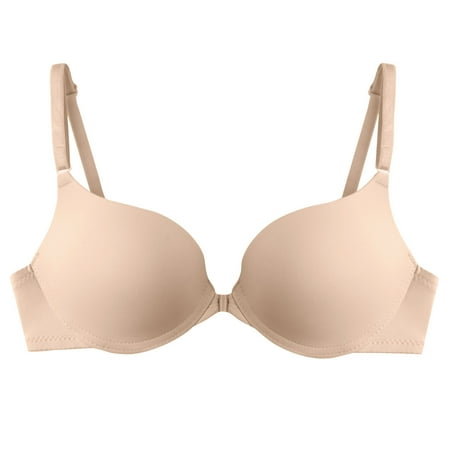 XIAfhje Womens Bras Front Closure Sale Promotion Clearance Sexy V Plunge Bras Lift Up Bra With Underwire Underwear Everyday Bra Soft Smooth Seamless Half Coverage Support Bra