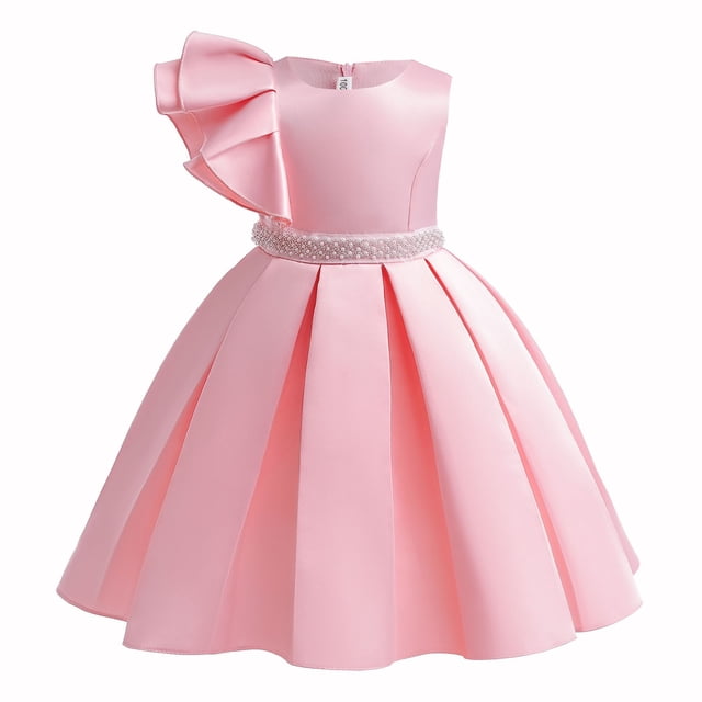 Tranfacy Robes d'Été pour Filles, Robes pour Petites Filles, Robe de Princesse pour Enfants Style Mode Sans Manches à Col Rond Robe de Fille