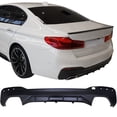 thumbnail image 2 of Ikon Motorsports Compatible with 17-20 BMW 5 Series G30 MP Style Type 1 M Sport Rear Bumper Diffuser, 2 of 3