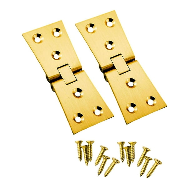 Bisagras plegables con 12 tornillos, reemplazan el cobre, para instalar bisagras de mesa para gabinetes, plegables, gabinetes de pared, de
