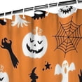 thumbnail image 3 of Classic Halloween Pattern Shower Curtain 84"x72" ,Bathroom Decorative Shower Curtains Set with 12 Hooks,Modern Waterproof Washable Shower Curtain, 3 of 6