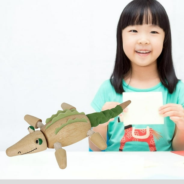 Simulación de dibujos animados de modelo de animal muñeca de juguete de animales modelo de colección de juguetes Baoblaze Juguetes de figuras de madera
