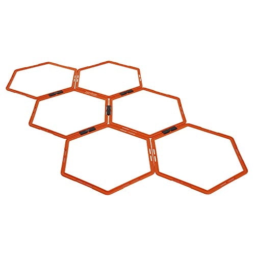Juego de 6 unidades de entrenamiento de velocidad Hexagonal Agility Rings Yes4All