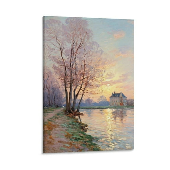 Alfred Sisley Print Painting (67) Gifts Canvas Painting Poster Wall Art Decorative Picture Prints Modern Decor 16x24inch(40x60cm)