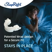 SleepRight Snore Aid – Mouthguard, FDA-Approved for Snoring, Includes Top & Bottom Trays & Case, 1 Count