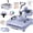 5-in-1 Lavender, variant on DKMOCO 15''x15'' Heat Press, 8-in-1 Digital Shirt Press Machine Heat Transfer Sublimation with 30oz Tumbler Press, Teflon-Coated Heat Plate, 360° Swing Away for Mugs Hat Plate Cap, Lavender