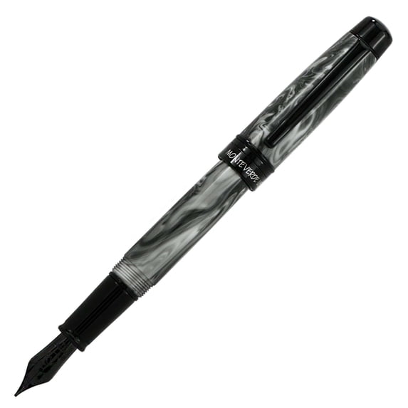 Monteverde Prima Grey Swirl Fountain Pen Size: Medium