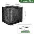 thumbnail image 2 of Air Conditioner Cover for Outside, Full Mesh All Seasons Central AC Unit Protector, Against Leaves, Debris, Cottonwood, Includes 2 Zip Ties, 31.5"x31.5"x35.4", 2 of 6