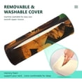 thumbnail image 4 of Cylindrical Pillow Decorative Neck Roll Pillow with Removable Washable Cover Roll Pillow for Knee Leg Neck Black Bat Cat, 4 of 7