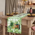 thumbnail image 2 of Table Runners 72 Inches Long Dress Scarves, St. Patrick's Day Farmhouse Kitchen Table Runner, Coffee Tablerunners, Lucky Shamrocks Boots Green Buffalo Plaid 14x72 Inch, 2 of 9