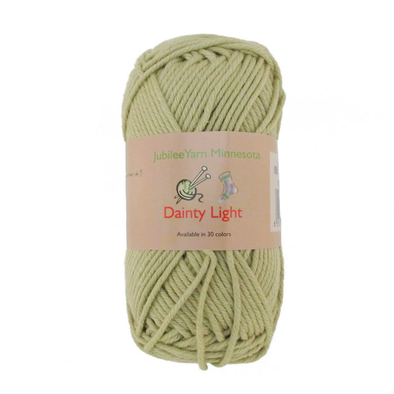 JubileeYarn Medium Gauge Worsted Weight Yarn - Dainty Light - 2 Skeins -  100% Cotton - Orange Peel - Color 1359 
