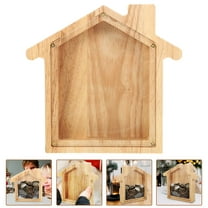 FONWILYO House Shaped Piggy Bank Money Container For Creative Tabletop Decoration Present For Birthdays And Savings