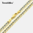 thumbnail image 5 of 4MM Diamond-Cut Curb Cuban Necklace Bracelet Set Gold Filled WOMEN MEN 8"+ 20", 5 of 6