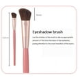 thumbnail image 3 of Pink Makeup Brushes 5 Piece Set Makeup Brushes Portable Storage Eyeshadow Brushes Highlight Brushes Eyebrow Brushes Facial Details Makeup Brush Tools, 3 of 7