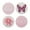 Blush, variant on Dolly Parton Set of 4 Round Bag Clips with Magnet, Blue