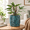 Ocean Teal-8 Inch, variant on Embossed Leaves Ceramic Planter 8 In Teal 27-a-q-8