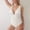 🔥 White, variant on Sentmoon Maternity Bathing Suit Curvy Modest Swimwear Tummy Control Push Up Solid Color Plus Size Spaghetti Strap Swim Suit Summer Beach Items for Vacation and Resort Wear