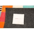 thumbnail image 3 of ECARPETGALLERY 4'6" x 6'6" Contemporary Cowhide Patchwork Handmade Area Rug for Living Room, Dining Room and Bedroom in Blue, 3 of 9