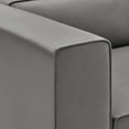 thumbnail image 5 of Modway Mingle Vegan Leather Left-Arm Chair in Gray, 5 of 7