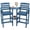Blue, variant on SERWALL Tall Bar Chairs Set of 2 with Connecting Table, Bar Outdoor Barstools, Aruba