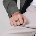 thumbnail image 3 of 6MM Rotatable Band Titanium Steel Men's Women's Silver/Gold/Black Ring Size 6-12, 3 of 7