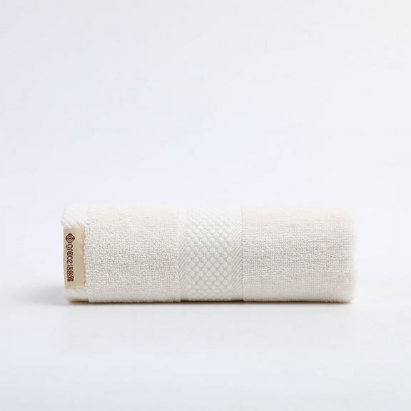 Zhuge 2pcs Bathroom Hand pure cotton Towels, Multipurpose Use as Bath Fitness, Bathroom, Shower, Sports, Towel，Handle various situations effortlessly28.35x13.39inch (cream-yellow)