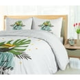 thumbnail image 5 of Ambesonne Holiday Duvet Cover Set, Adventure Never Ends Words, Calking, Green Seafoam and Grey, 5 of 6