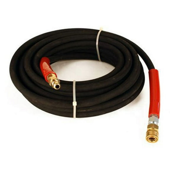 Raptor Blast 6000 PSI 3/8" x 50' BLACK 2 Wire Pressure Washer Hose with Couplers