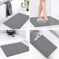 thumbnail image 7 of GoXteam Non Slip Shower Mats for Inside Shower, 16x24 Inch, Anti-Slip Bathtub Mats for Bathroom, Foot Scrubber Loofah Bath Mats for Shower, Quick Drying Shower Stall Mats, Gray, 7 of 7