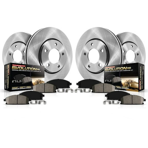 Front and Rear Brake Pad and Rotor Kit - Compatible with 2018 - 2024 Toyota Camry 2019 2020 2021 2022 2023