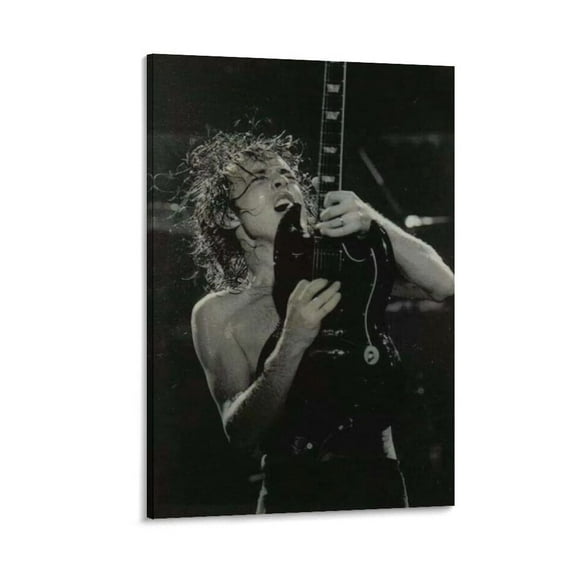 Angus Young Art Poster Picture Print Wall Art Poster Painting Canvas Posters Artworks Gift Room Aesthetic 20x30inch(50x75cm)