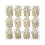 Kole Imports AF419-96 Metallic Gold Pineapple Napkin - Pack of 20 - Case of 96
