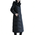 thumbnail image 6 of Abomasnow Womens Fashion Hooded Coat 2025 Quilted Long Puffer Jackets Waterproof Warm Winter Maxi Length Parka Coats Down Jacket, 6 of 9