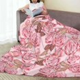 thumbnail image 6 of Vsdgher Rose Flowers Ultra-Soft Micro flannel Blanket Throw Blankets for Couch Sofa, Bed (4 sizes)-60"x50", 6 of 7