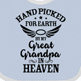 thumbnail image 4 of Inktastic Handpicked for Earth by My Great Grandpa in Heaven Boys or Girls Baby Bib, 4 of 4