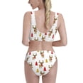 thumbnail image 5 of High Waisted Bikini Sets For Women, Cute Deer Elk Christmas Tree Swimsuits Tummy Control, Two Pieces Bathing Suit, 5 of 8