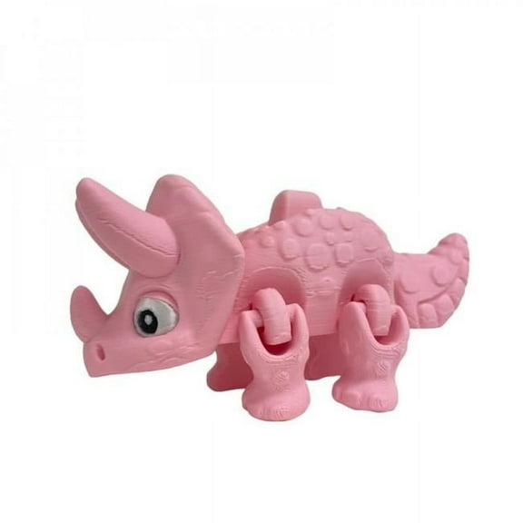 MDR Trading Inc. SC-105.75.789 3D Printed Pink Baby Triceratops Figurine