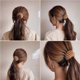 thumbnail image 2 of Minnieouse 2 uds. De bandas para el pelo de nido de pájaro, soporte para cola de caballo, horquillas elásticas ligeras para el pelo, diademas con estilo Cuidado del cabello Rojo Minnieouse CE008916-01, 2 of 6